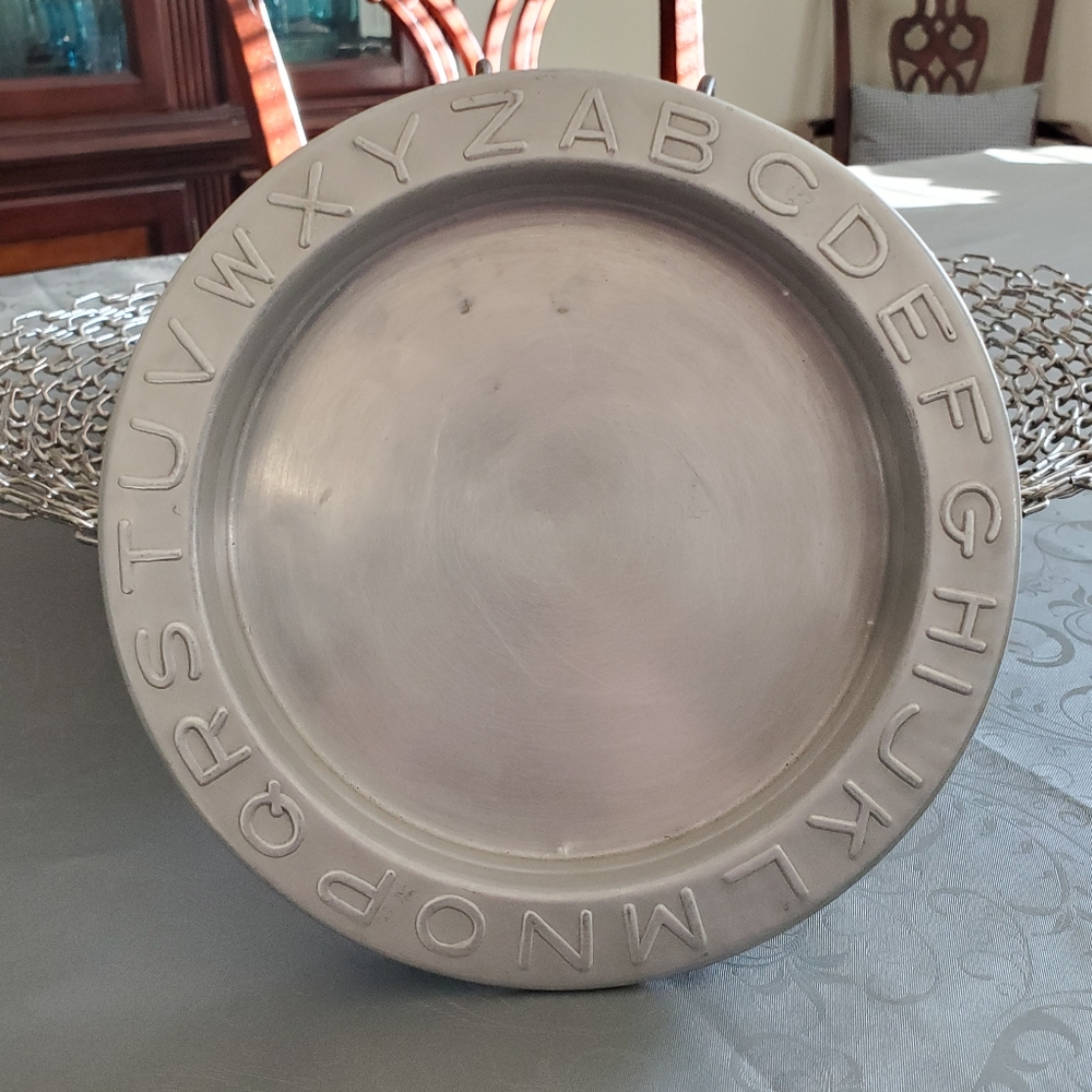 Vintage Alphabet Plate